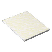 Indie Chevron Gold en White Pattern Notitieblok (Schuin)