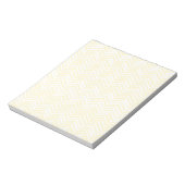 Indie Chevron Gold en White Pattern Notitieblok (Linkerzijde)