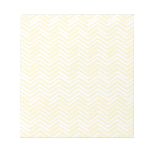 Indie Chevron Gold en White Pattern Notitieblok (Voorkant)