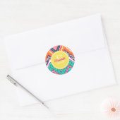Indie Chevron Ronde Sticker (Envelop)