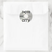 Indie City-cd Ronde Sticker (Tas)
