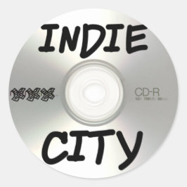 Indie City-cd Ronde Sticker