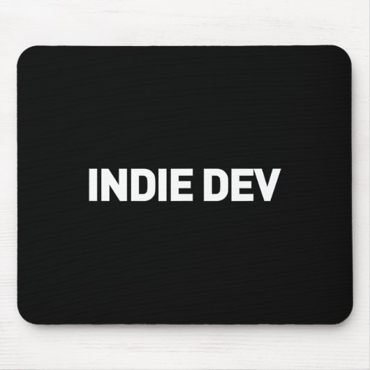 Indie Dev - Ontwikkelaar van videogames Indie Game Muismat (Voorkant)
