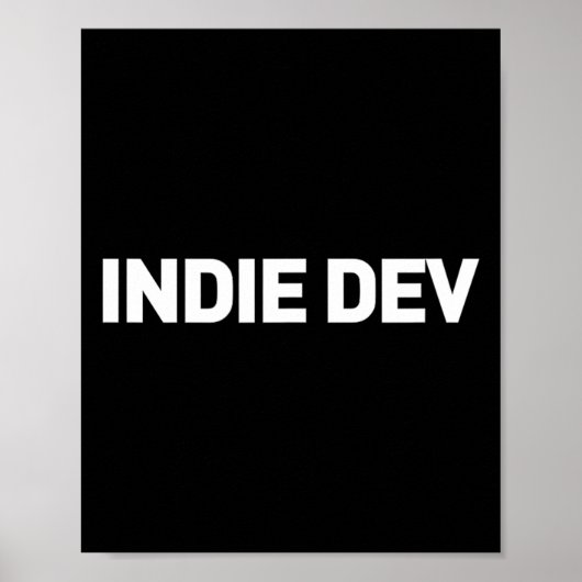 Indie Dev - Ontwikkelaar van videogames Indie Game Poster (Voorkant)