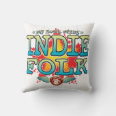 Indie Folk Soul Cushion Kussen (Achterkant)
