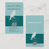 Indie handgemaakte sieraden ontwerper kraal kunste visitekaartje (Voorkant / Achterkant)