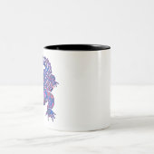 Indie krokodil - alligator tweekleurige koffiemok (Center)