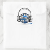 Indie Media Weekly Ronde Logo Sticker (Tas)