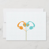 Indie Mixtape Bruiloft (Oranje/Lucht) Save the Dat Save The Date (Achterkant)