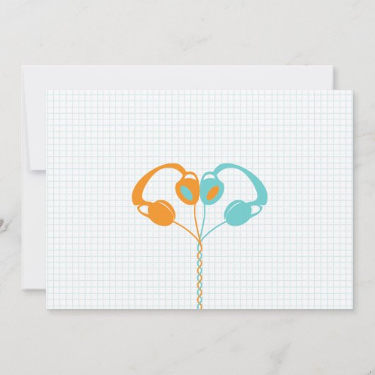 Indie Mixtape Bruiloft (Oranje/Lucht) Save the Dat Save The Date (Achterkant)