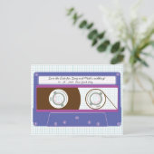 Indie Mixtape (Indigo/Paarse) De datum opslaan Aankondigingskaart (Staand voorkant)