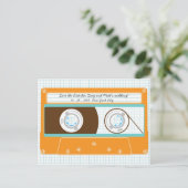 Indie Mixtape (Sinaasappel/Sky) De datum opslaan Aankondigingskaart (Staand voorkant)