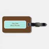 Indie Mixtapes Retro 80s Cassetteband Patroon Bagagelabel (Achterkant horizontaal)