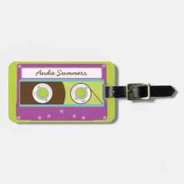 Indie Mixtapes Retro 80s Cassettebandje Patroon Bagagelabel