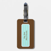 Indie Mixtapes Retro 80s Cassettebandje Patroon Bagagelabel (Achterkant verticaal)