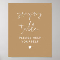 INDIE Modern Boho Grazing Table Sign