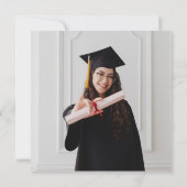 Indie Punk Retro Roze Foto Y2K Afstudeerfeest Kaart (Achterkant)