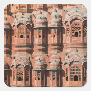 INDIË, Rajasthan, Jaipur: Hawa Mahal (Paleis van Vierkante Sticker