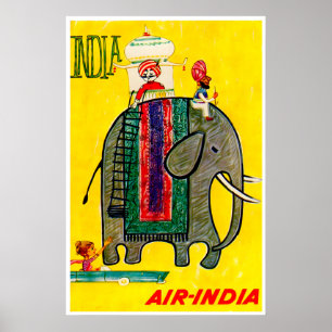 Indië Reis Print Olifant Poster Indiase Kunst