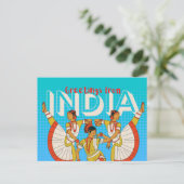 Indië Reisansichtkaart Briefkaart (Staand voorkant)
