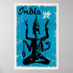 Indië Reisposter Hindu Kunst Indische Print