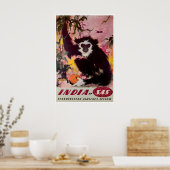 Indië Reisposter Indiase Kunst Airline PrintA Poster (Keuken)