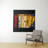 Indië reisposter Indiase vintage kunst Wandkleed (In Situ (horizontaal))