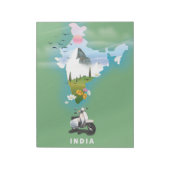 Indië reisposter notitieblok (Linkerzijde)