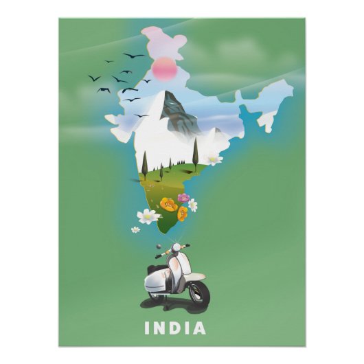 Indië reisposter perfect poster (Voorkant)