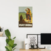 Indië Reisposter Print Indiase Kunst (Thuiskantoor)