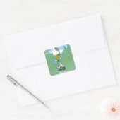 Indië reisposter vierkante sticker (Envelop)