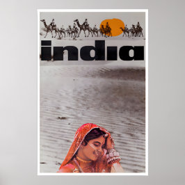 Indië Reisposter Vintage Indiase Kunstprint Poster