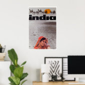 Indië Reisposter Vintage Indiase Kunstprint Poster (Thuiskantoor)