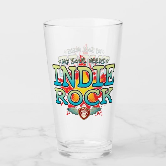 Indie Rock Soul Glass Tumbler (Voorkant)