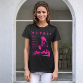 Indie Rock Vibes: Metrische band Emily Haines Lyri T-shirt