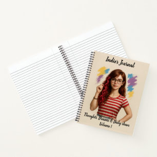 Indie Spiral Notitieboek – gepersonaliseerd tijdsc