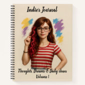 Indie Spiral Notitieboek – gepersonaliseerd tijdsc (Voorkant)