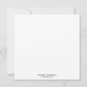 Indie stijl getekend op rood afstuderen aankondigi kaart (Achterkant)