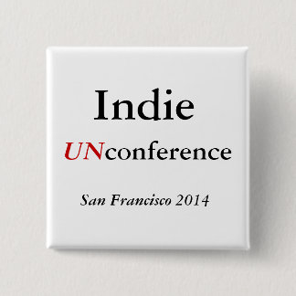 Indie UNconference-toets Vierkante Button 5,1 Cm