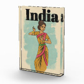 Indië vintage reisposter fotoblokken (Rechts)
