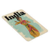 Indië vintage reisposter magneet (Rechterzijde)