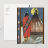 Indiëen en Teepee Briefkaart (Voorkant / Achterkant)