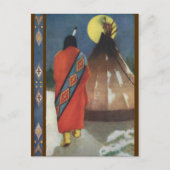 Indiëen en Teepee Briefkaart (Voorkant)