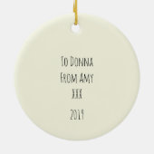 Indien alleen chocolade-Cured kanker in plaats van Keramisch Ornament (Achterkant)