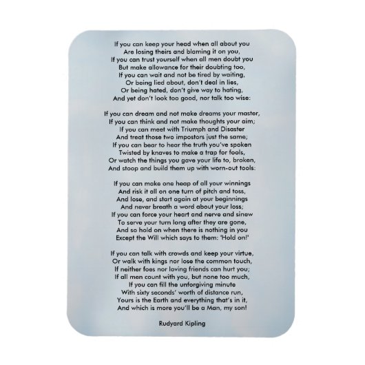 Indien door Rudyard Kipling Magneet (Verticaal)