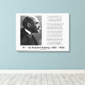 Indien- door Rudyard Kipling Motivatie Advice Poem Canvas Afdruk (Insitu (Houten vloer))