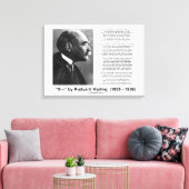 Indien- door Rudyard Kipling Motivatie Advice Poem Canvas Afdruk (Insitu (Woonkamer))
