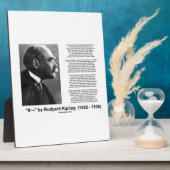 Indien- door Rudyard Kipling Motivatie Advice Poem Fotoplaat (Zijkant)