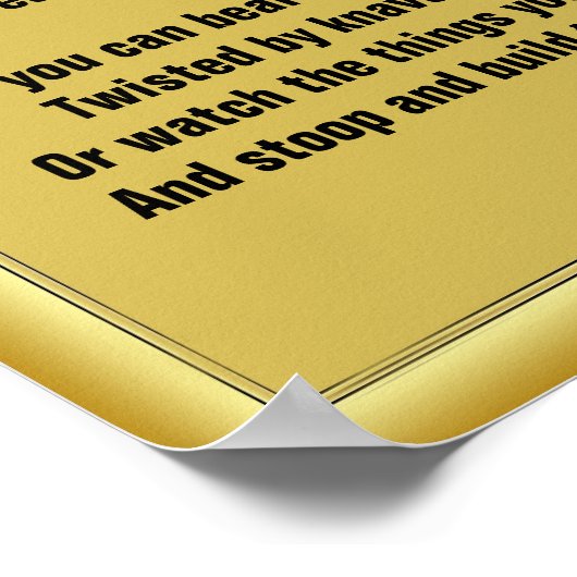 Indien door Rudyard Kipling Poster (Hoek)