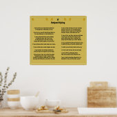 Indien door Rudyard Kipling Poster (Keuken)